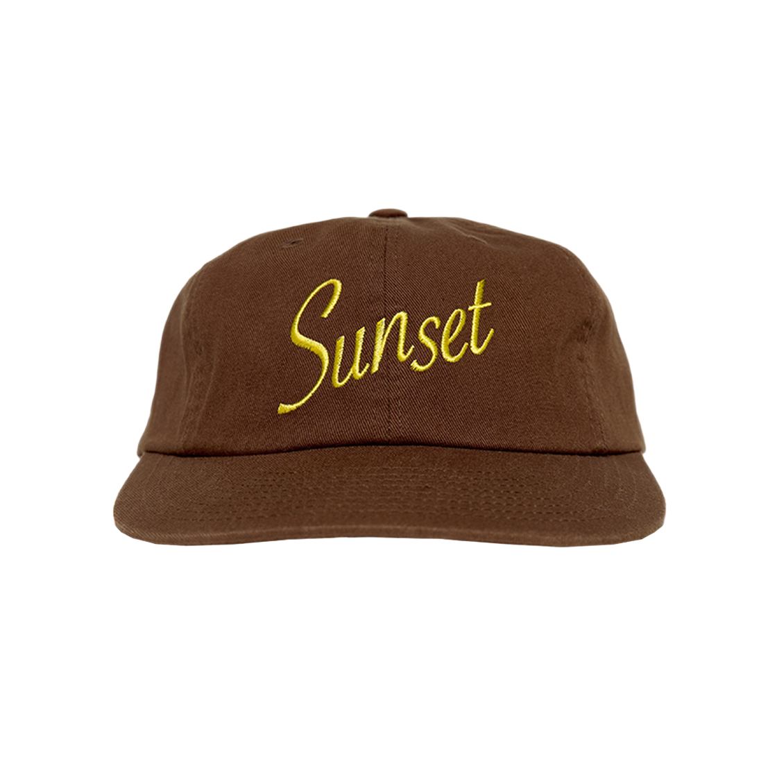 헬로선라이즈 선셋 타이포 로고 6패널 캡 네이비(Hello Sunrise Sunset Typo Logo 6 Panel Cap Brown) - 1