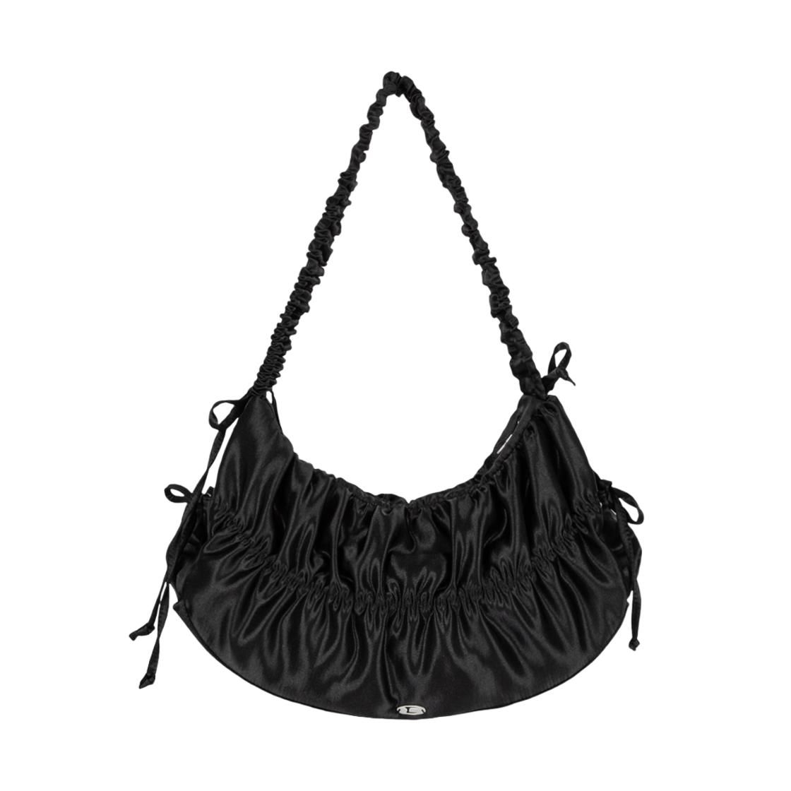24NNSSGOBF001BK NIIER NOR Shirring Glitter Bag Black - 대표 이미지 #1