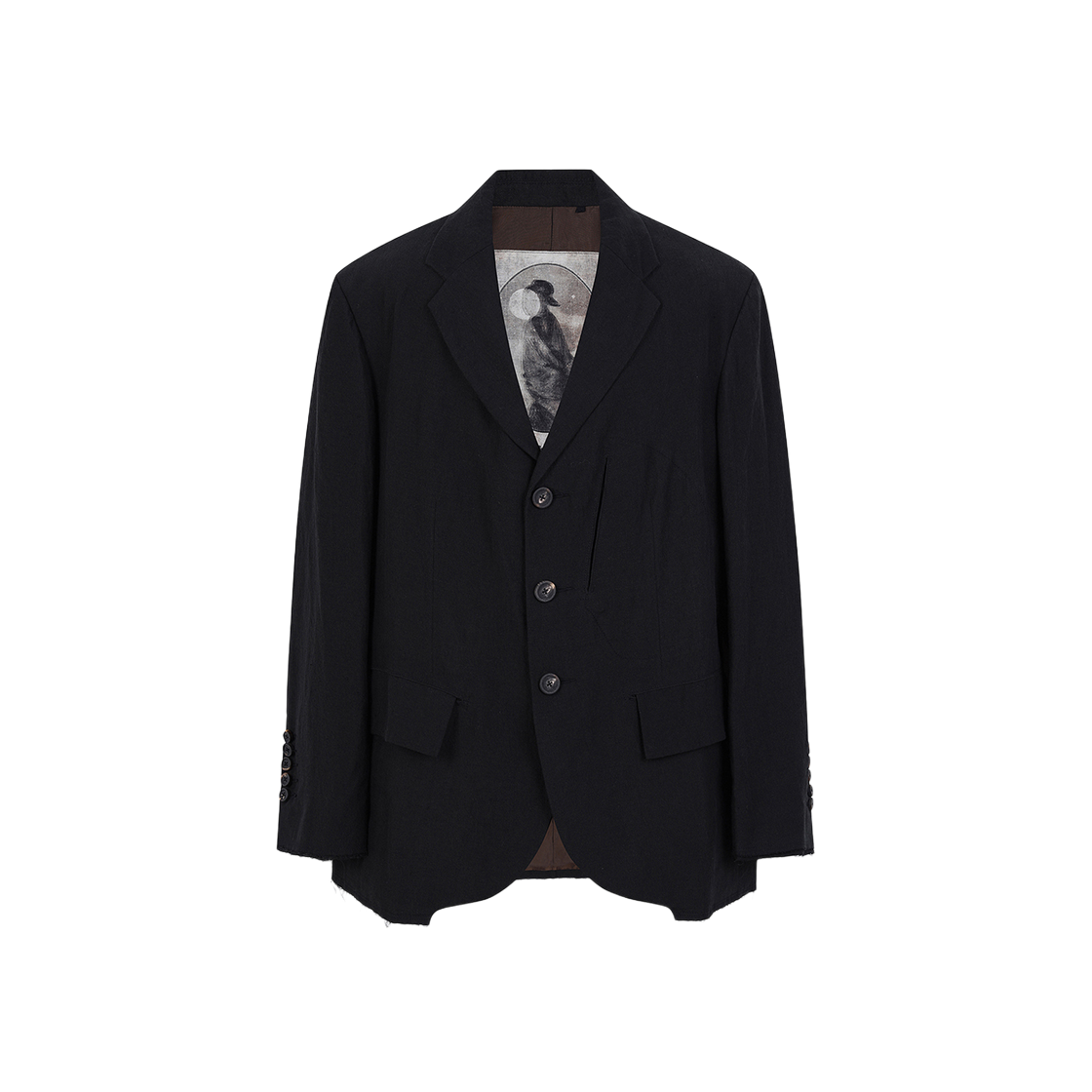 지기첸 쓰리 버튼 블레이저 블랙 - 24FW(Ziggy Chen Three Button Blazer Black - 24FW)