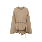 Baserange Women Shaw Punica Long Sleeve Brick Black - 24FW