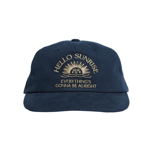 HS52CA500NV0 Hello Sunrise Arch Logo 5Panel Cap Navy