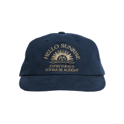 Hello Sunrise Arch Logo 5Panel Cap Navy