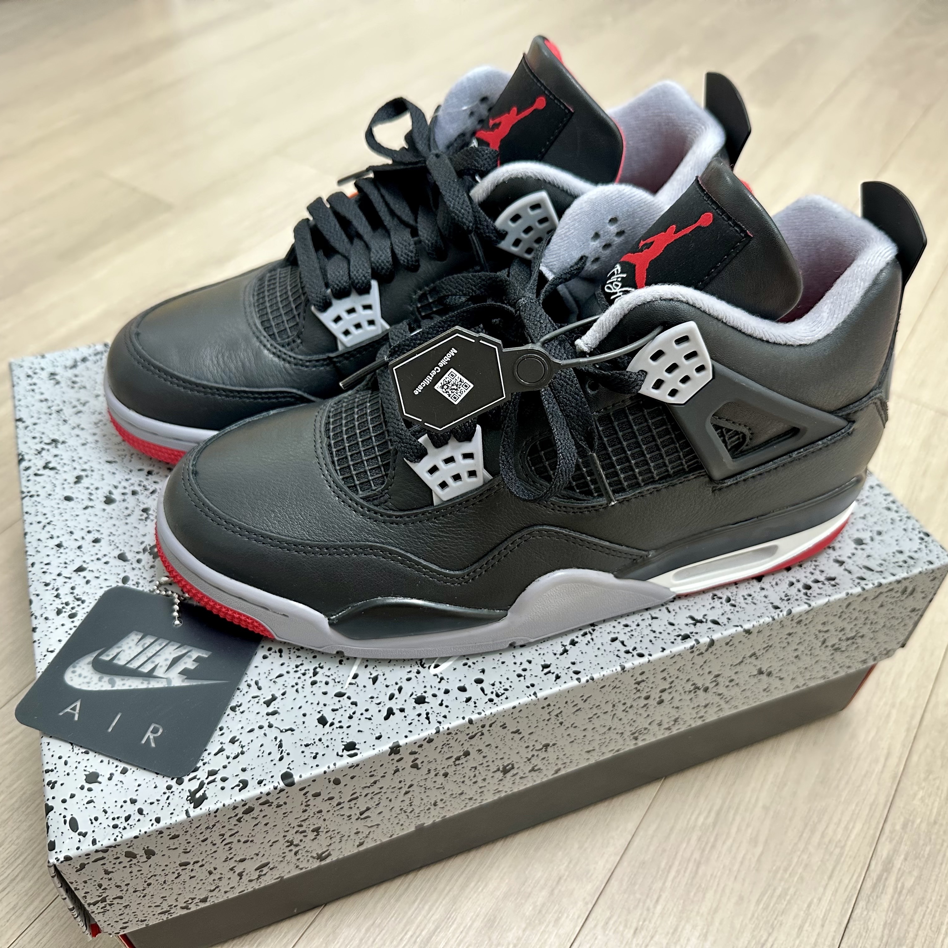 Jordan 4 Retro Bred Reimagined 착용 스타일 - 1