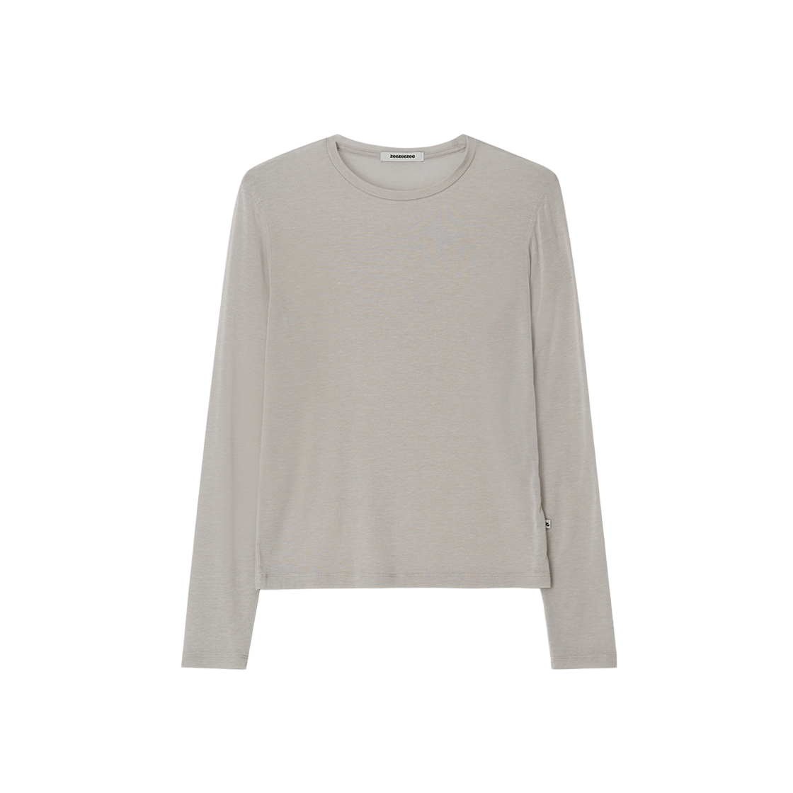 지지지 소프트 롱 슬리브 애쉬 그레이(zeezeezee Soft Long Sleeve T-Shirt Ash Grey)