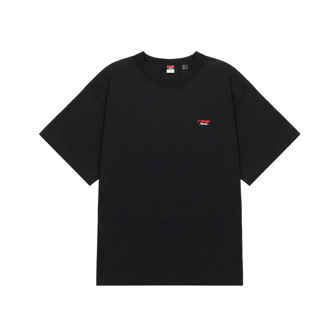 KM5BTSSNG11BK Nanga Eco Hybrid Box Logo Embroidery Tee Black - 25SS