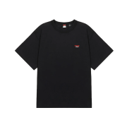 Nanga Eco Hybrid Box Logo Embroidery Tee Black - 25SS