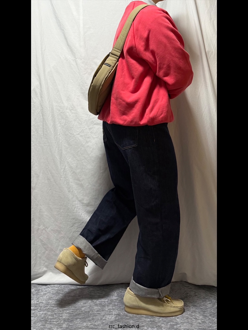 Clarks Wallabee Maple Suede 착용 스타일 - 2
