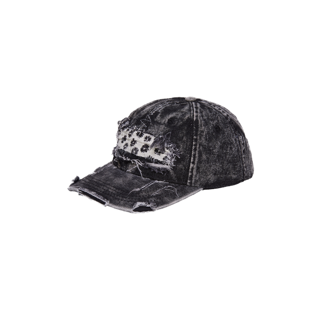 GT25SS21 The Greatest Distressed Floral Denim Ballcap
