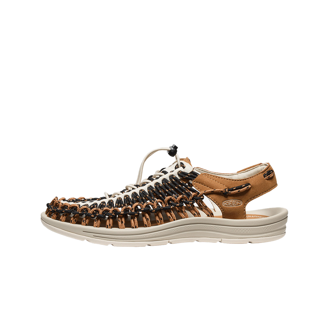 킨 유니크 샌들 남성 블랙/브라운(Keen Uneek Sandal Men Black/Chipmunk) - 2