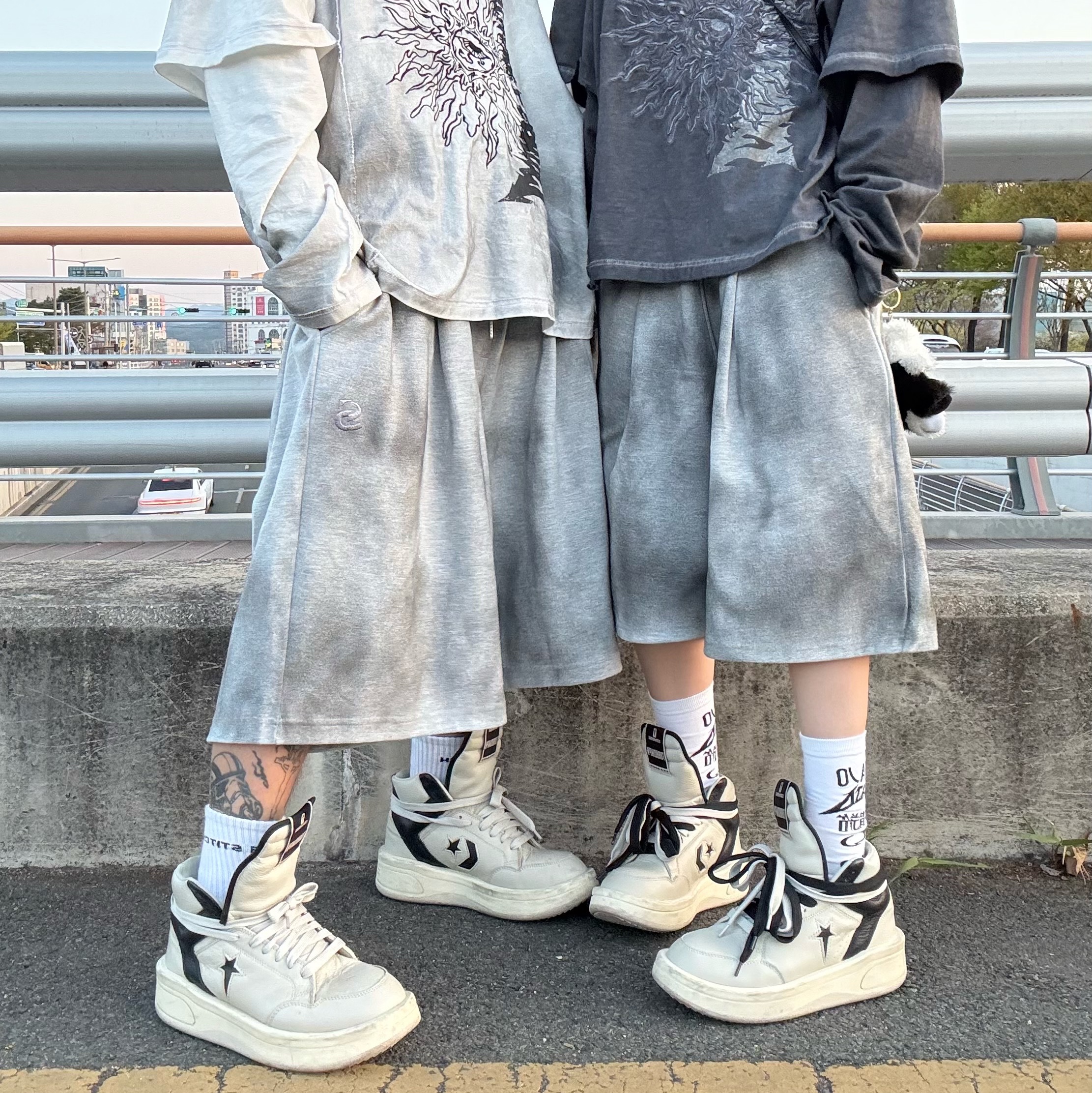 Converse x Drkshdw Turbowpn Pelican 착용 스타일 - 3
