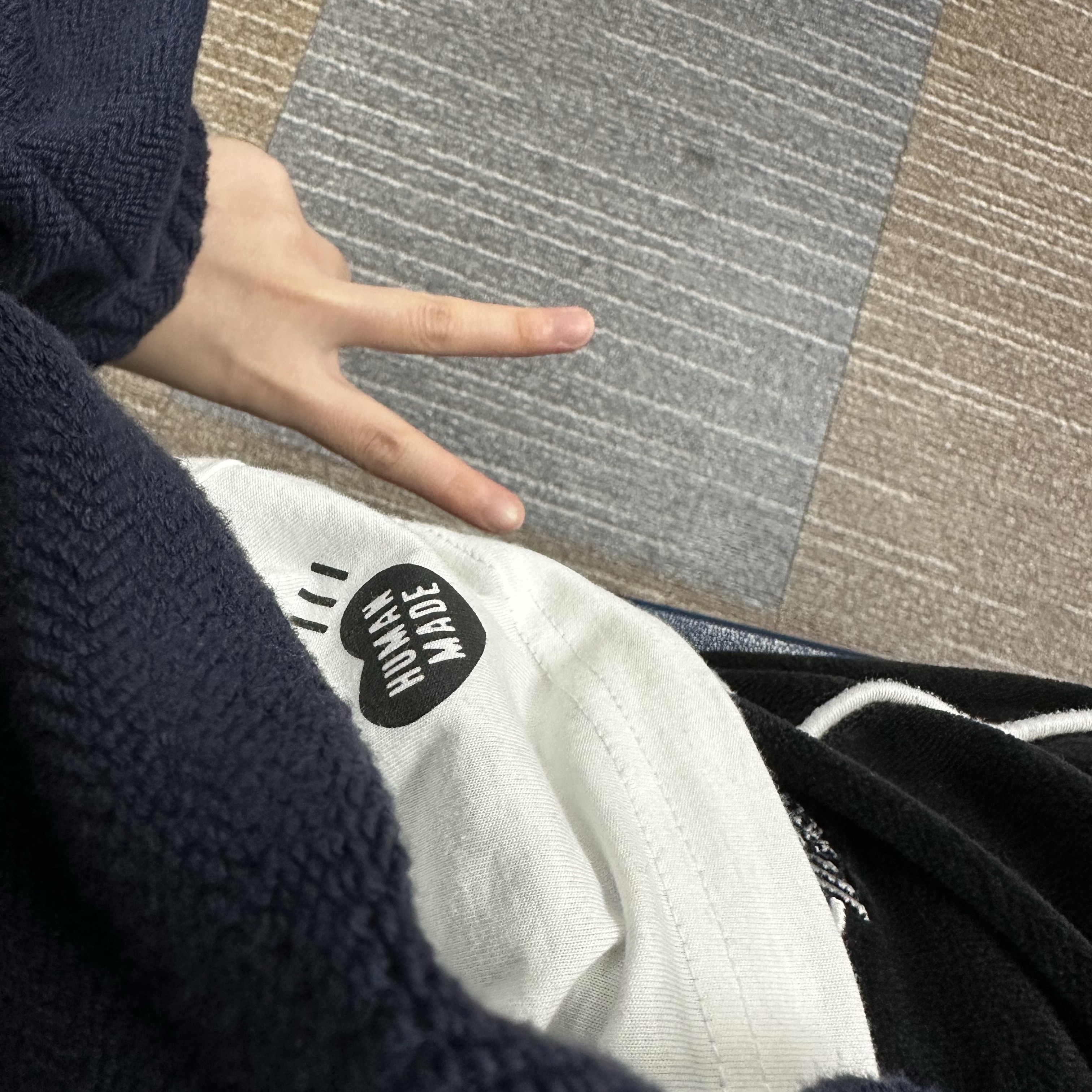 Human Made T-Shirts White (3 Pack) 착용 스타일