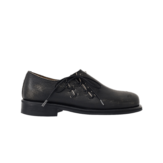 NT3BESSLU002BE NegativeThree Oblique Derby Shoe Black Beige