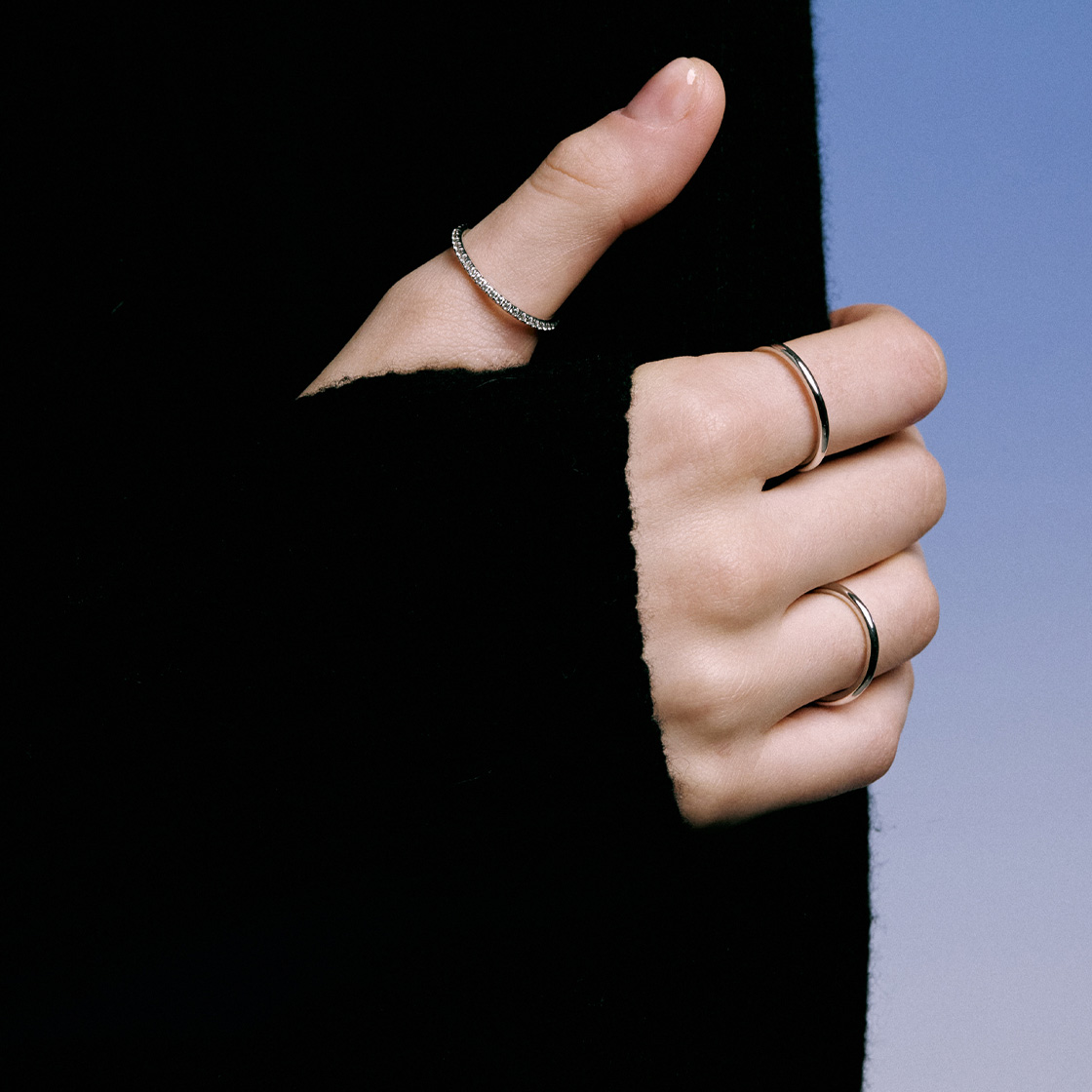 넘버링 #3400 심플 스택커블 링(NUMBERING #3400 Simple Stackable Ring) - 2