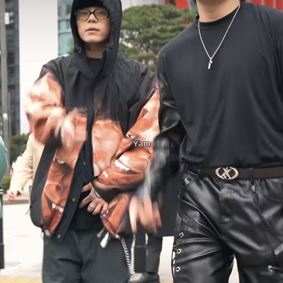 Supreme x Aphex Twin Reversible Gore-Tex Hooded Jacket Black - 25SS 착용 스타일 - 2
