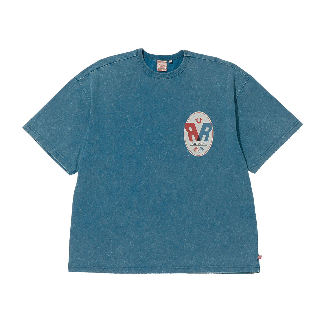 트루릴리젼 레이싱 오일 숏 슬리브 워시드 인디고(True Religion Racing Oil Short Sleeve Washed Indigo) - 2