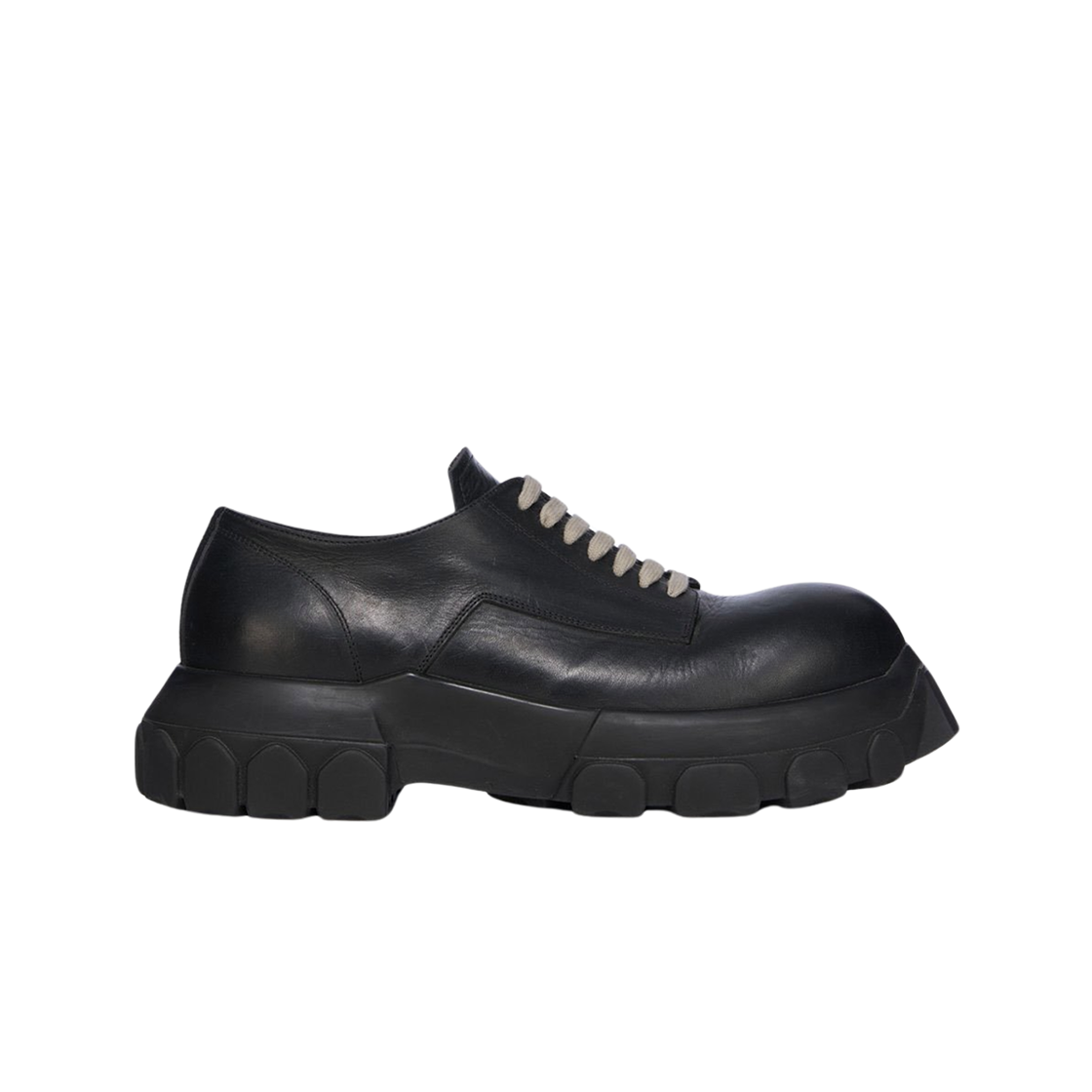 RU01E5884LGE-99 Rick Owens Hollywood Bozo Tractor Laceup Black