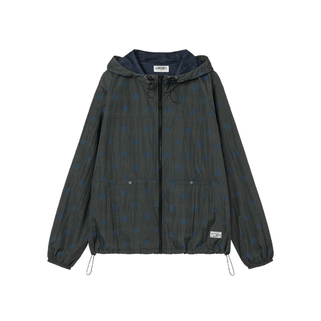 에이이에이이 도트 후드 점퍼 차콜(AEAE Dot Hood Jumper Charcoal)