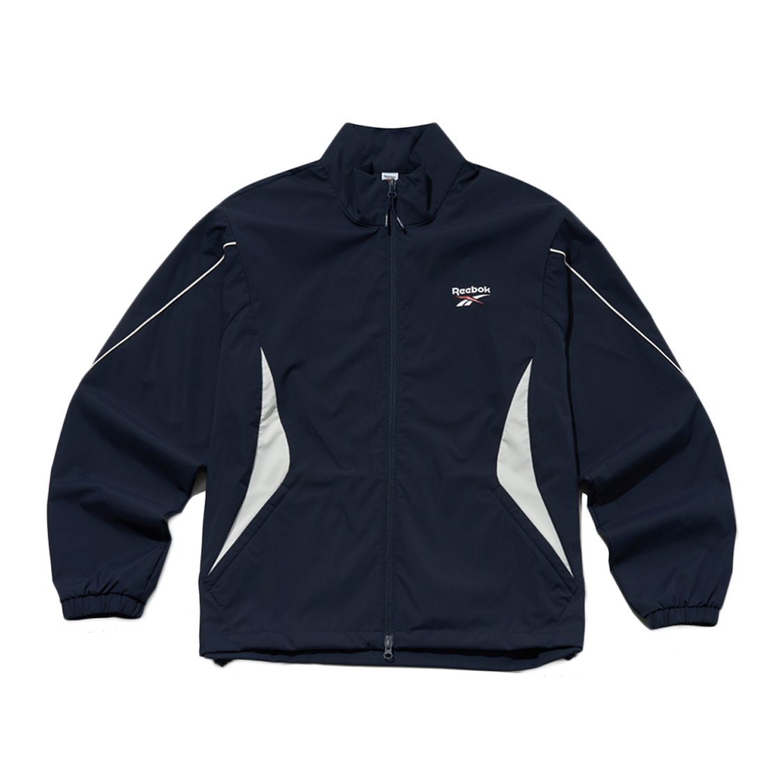 REJU5EJ55N3 Reebok Rivival Stretch Windbreaker Navy
