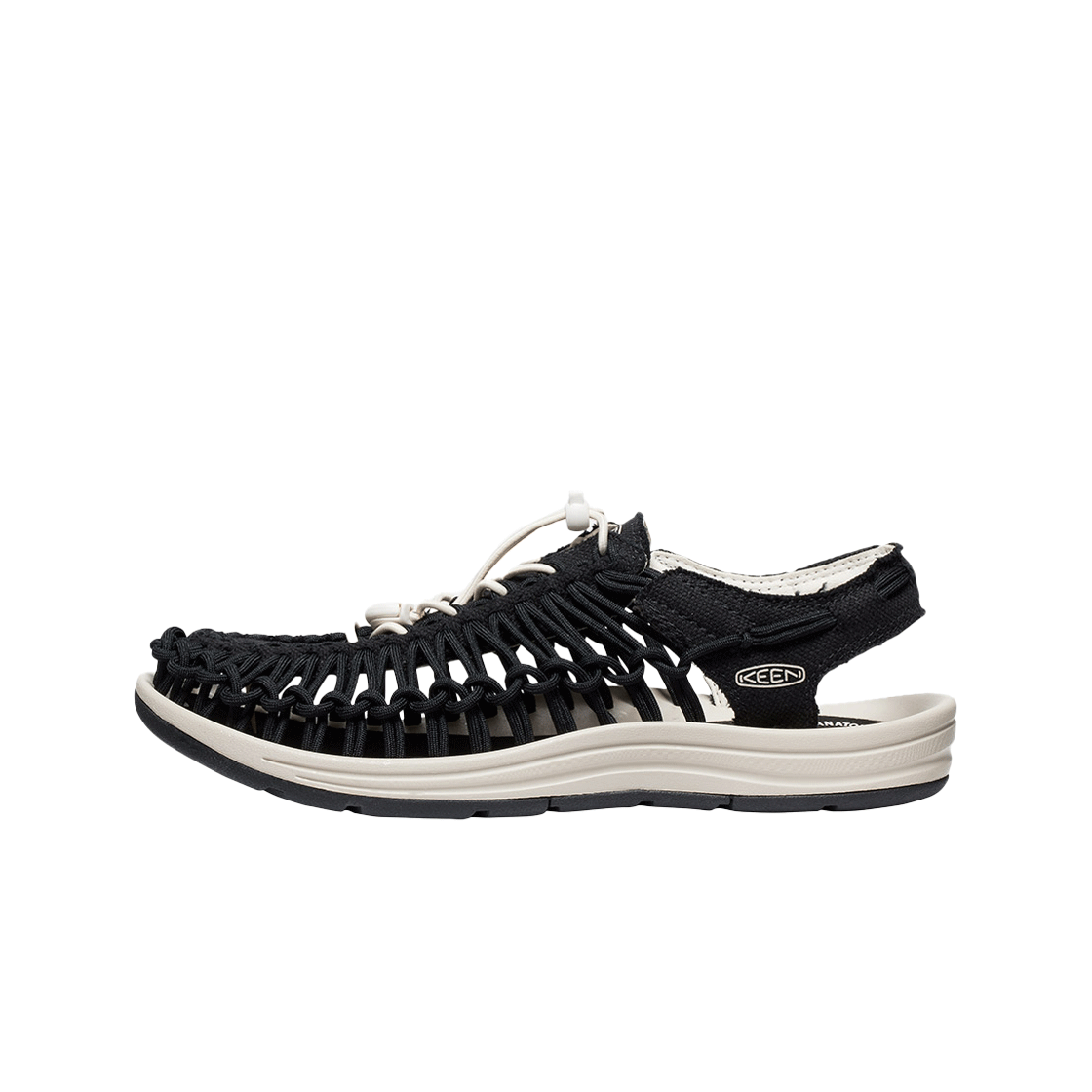 킨 유니크 캔버스 샌들 남성 블랙/버치(Keen Uneek Canvas Sandals Men Black/Birch) - 2