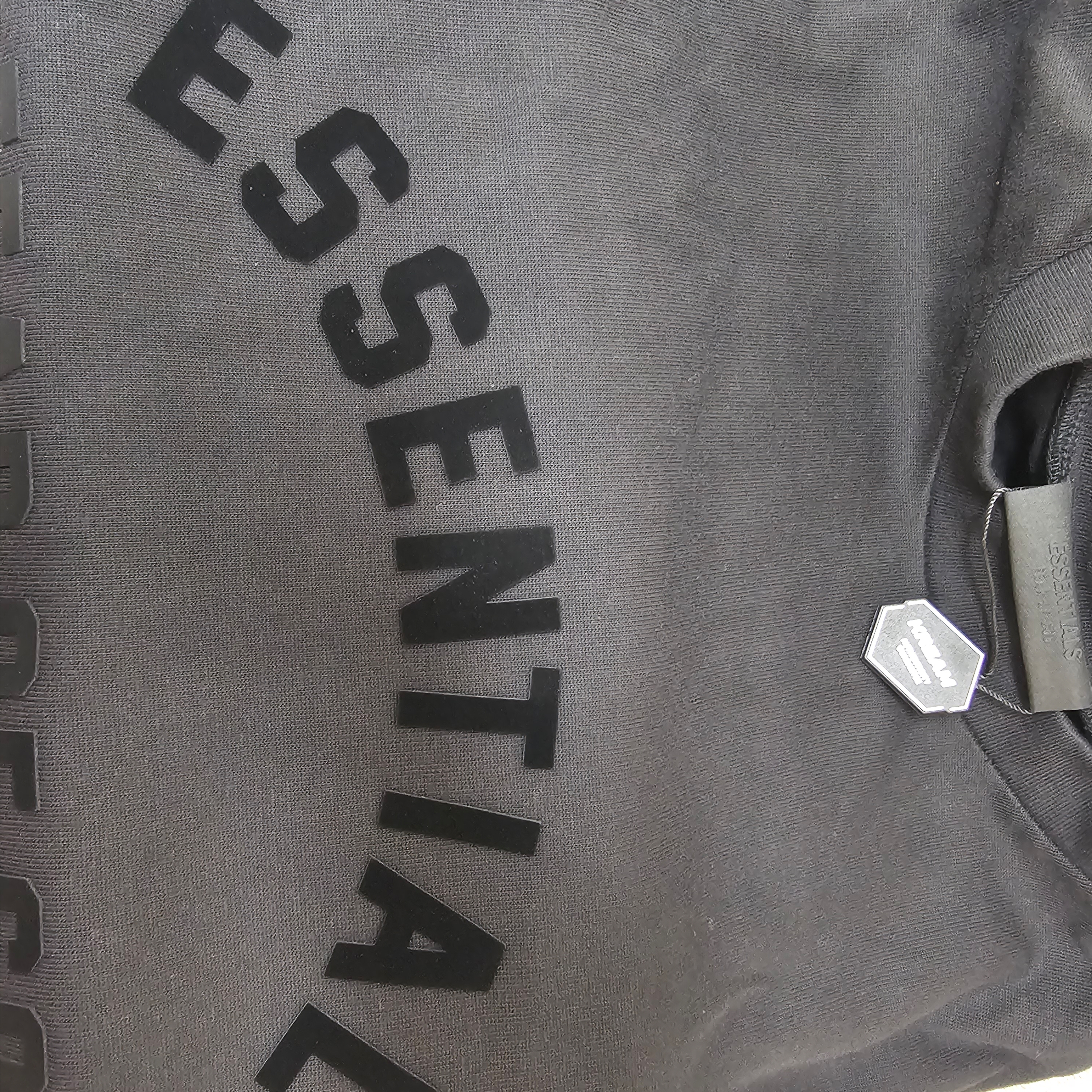 Essentials Heavy Jersey Crewneck T-Shirt Jet Black - 24SS 착용 스타일