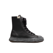 Maison Mihara Yasuhiro Peterson23 OG Sole Leather Extra High-top Sneakers Exclusive Edition Black Black