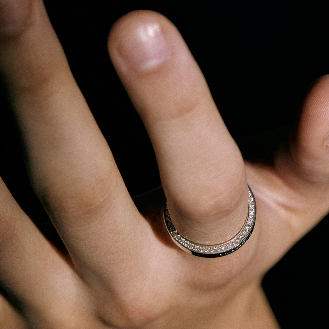 指輪・リング Side Pave Ring #3414 넘버링 #3414 사이드 파베 링 실버 | NUMBERING | KREAM