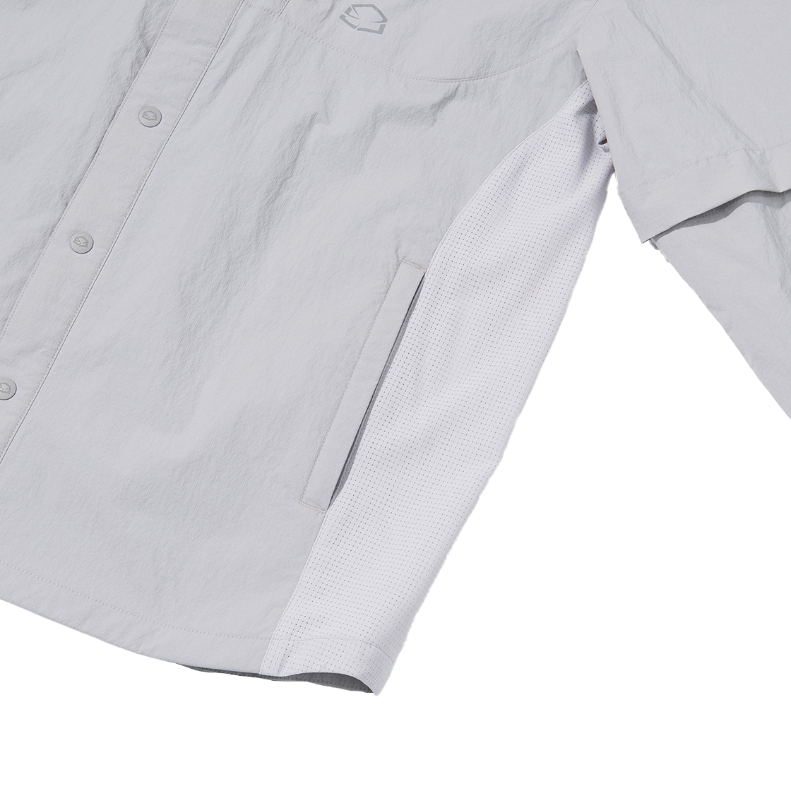 제로그램 루비콘 디테쳐블 셔츠(Zerogram Rubicon Detach. Shirts Light Gray) - 4
