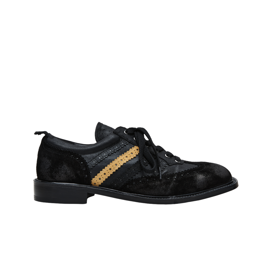 네거티브쓰리 옥스포드 스니커즈 블랙 옐로우