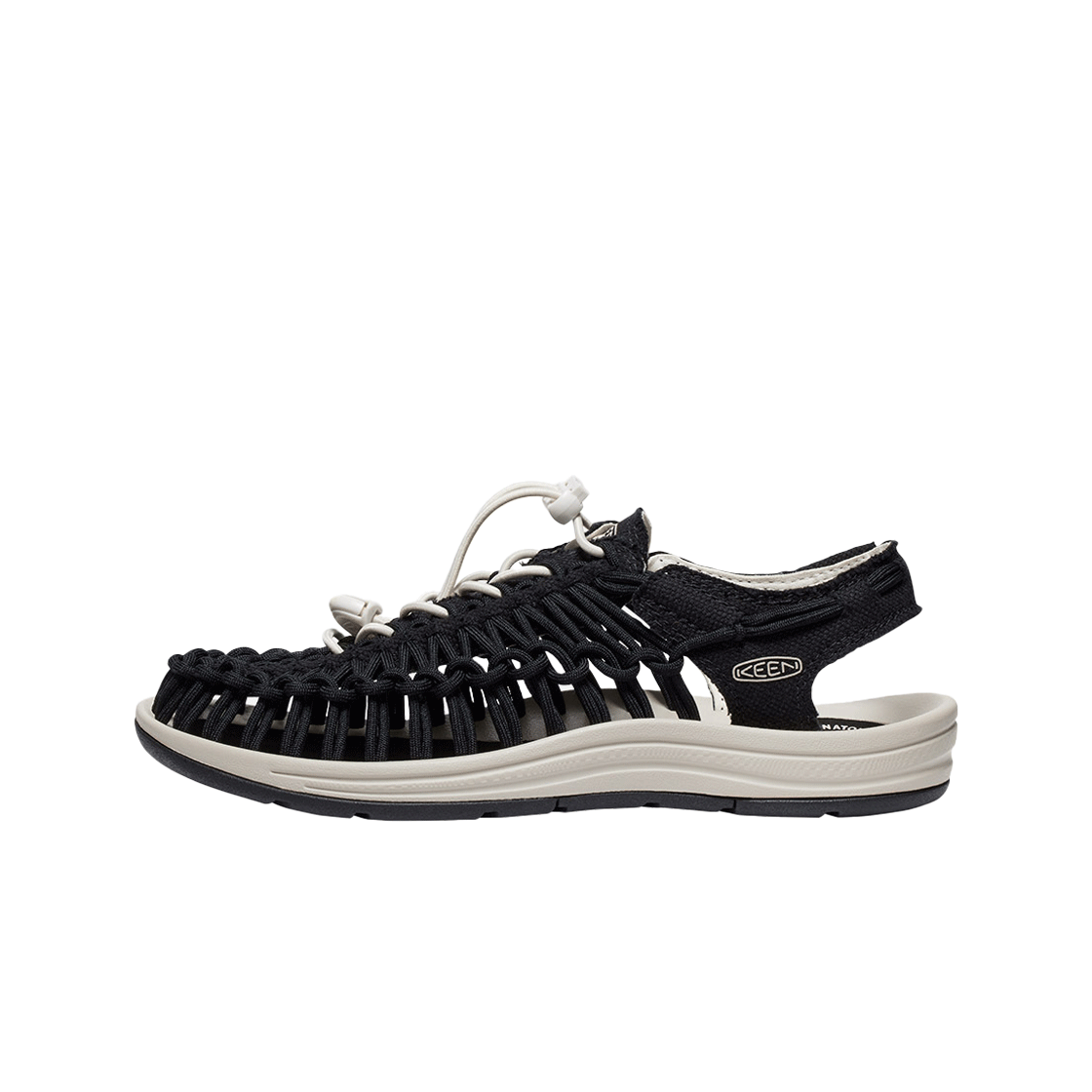 킨 유니크 캔버스 샌들 여성 블랙/버치(Keen Uneek Canvas Sandals Women Black/Birch) - 2