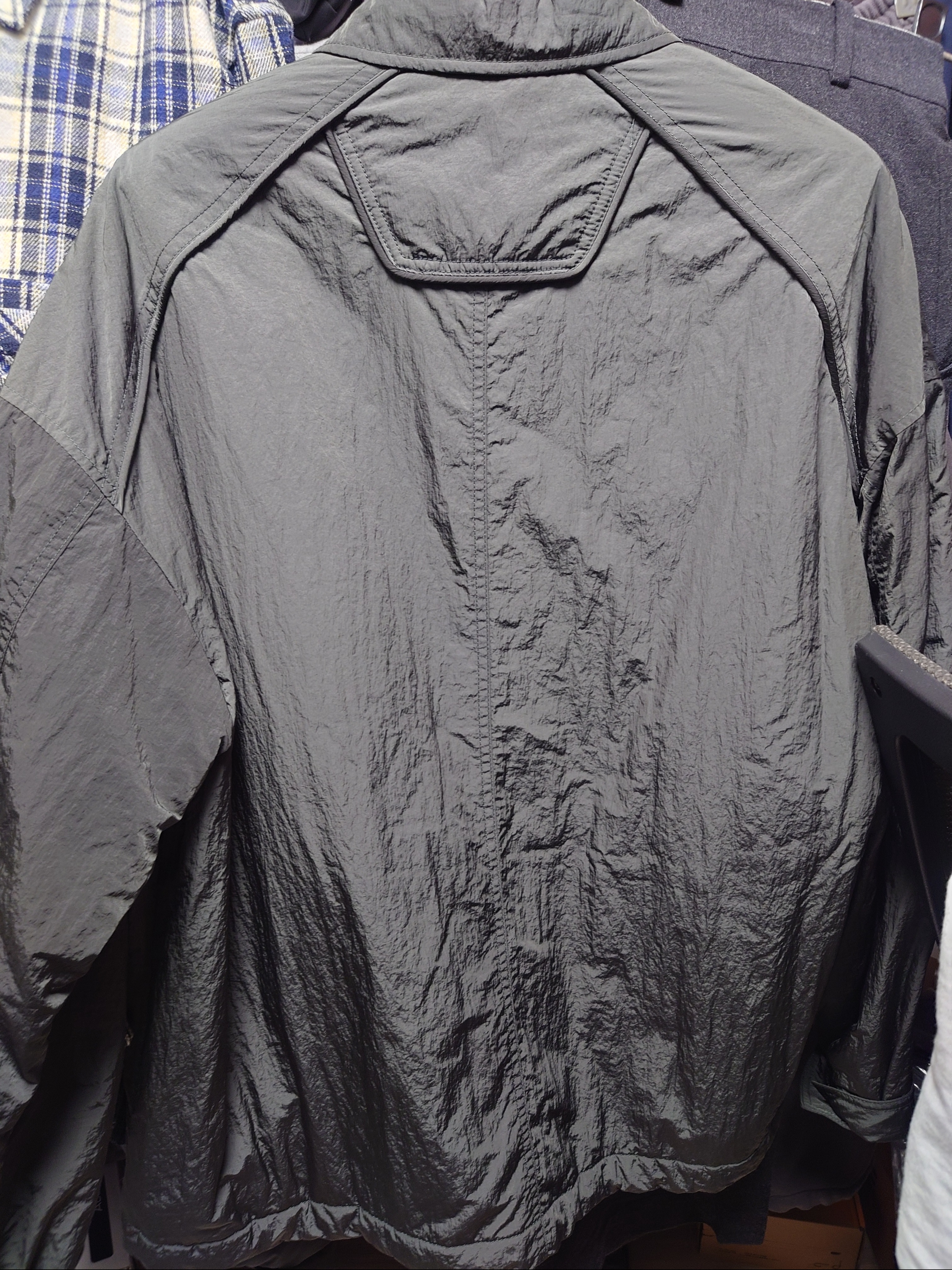 Juun.J MA-1 Padded Shirt Grey - 22FW 착용 스타일 - 2