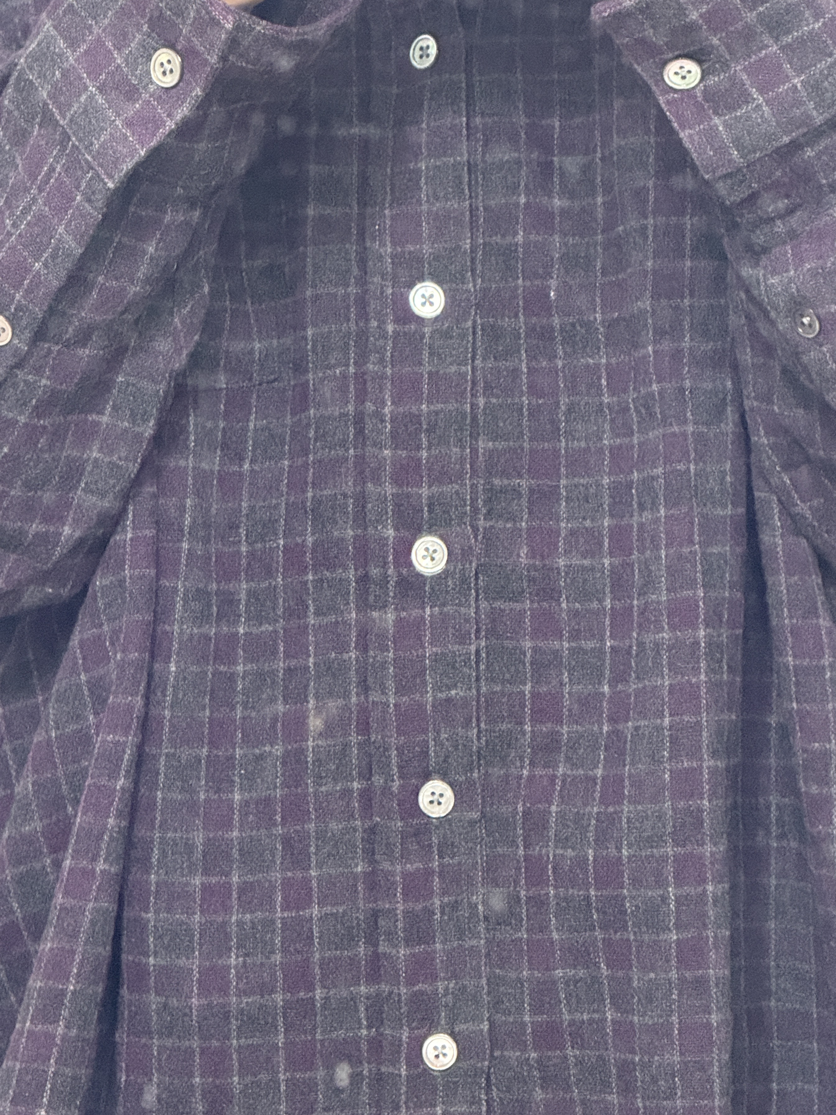Our Legacy Borrowed BD Shirt Sophomore Check Rural Wool 착용 스타일