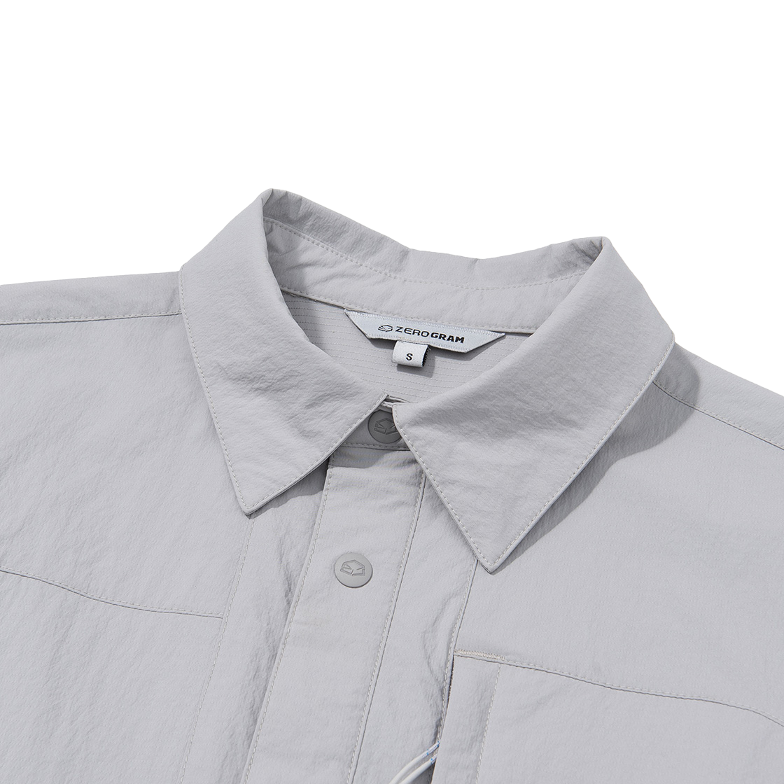 제로그램 루비콘 디테쳐블 셔츠(Zerogram Rubicon Detach. Shirts Light Gray) - 2