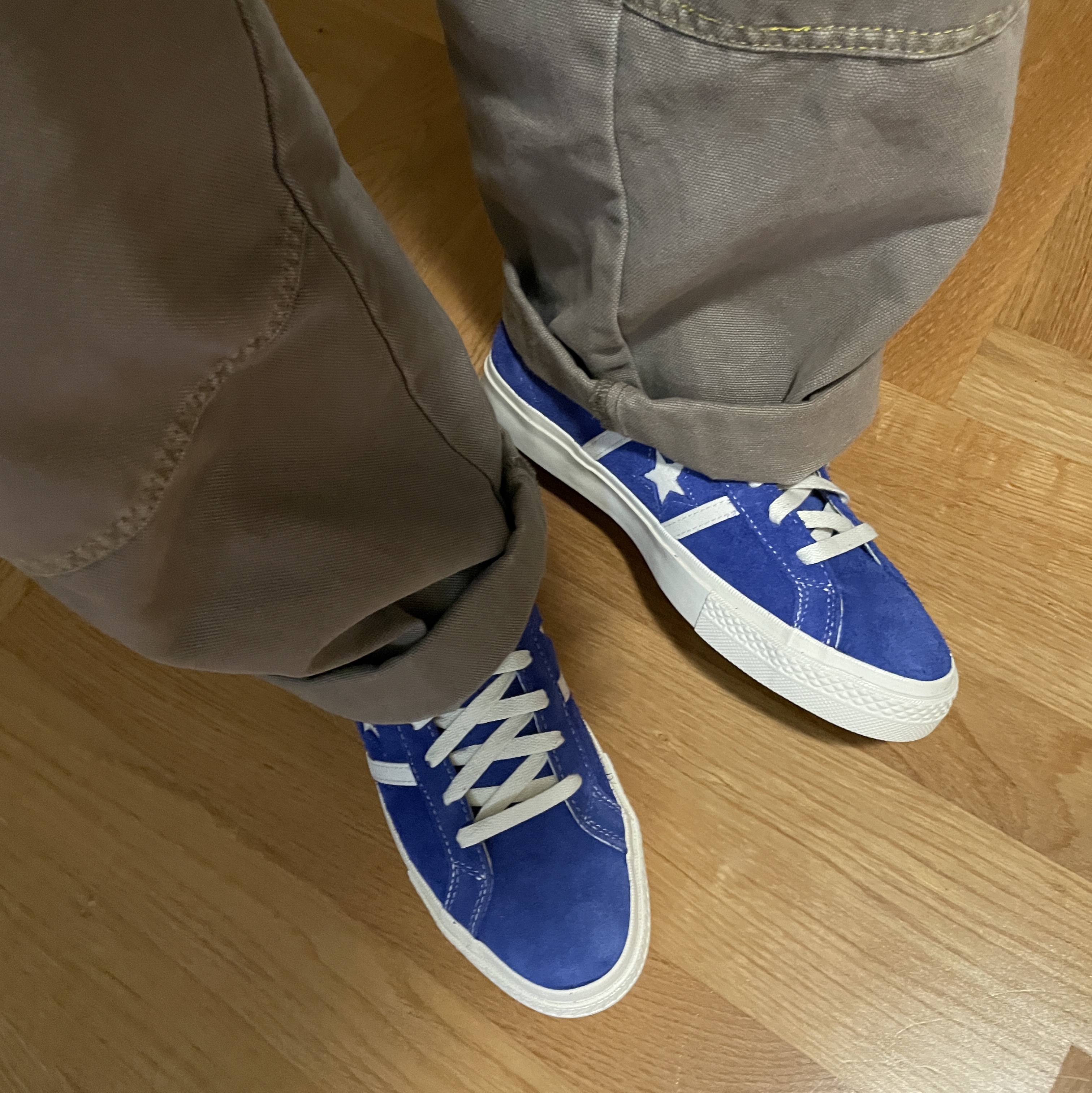 Converse One Star Academy Pro Ox Blue 착용 스타일