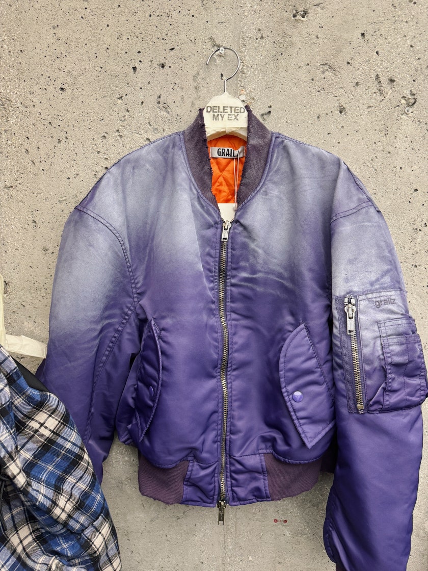 [GRAILZ] DIRTY WASHED BOMBER JACKET  /追跡付 GRAILZ] DIRTY WASHED BOMBER JACKET /追跡付 (GRAILZ