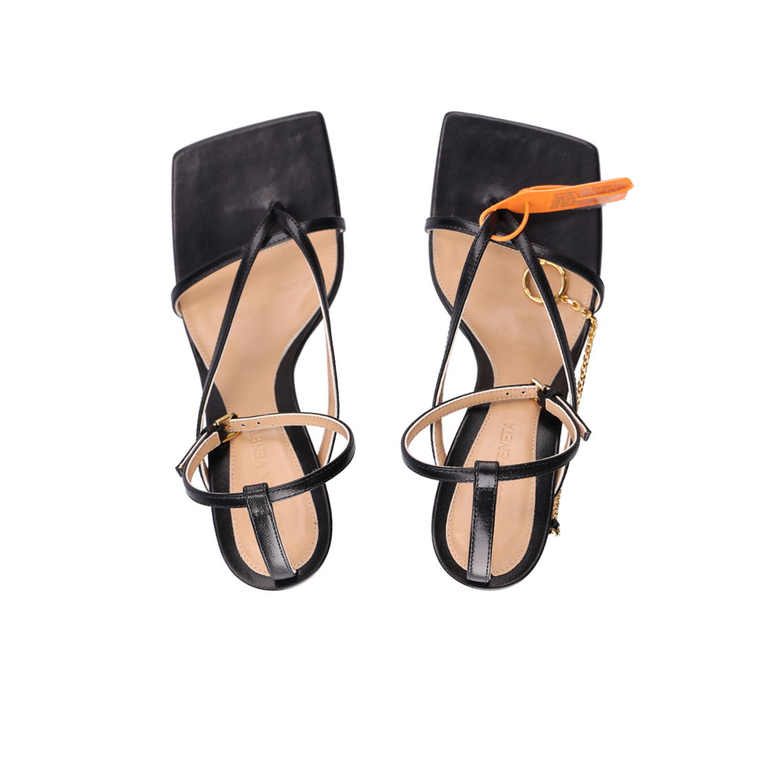 708893 Bottega Veneta Stretch Strap Sandals Black 36 - #5