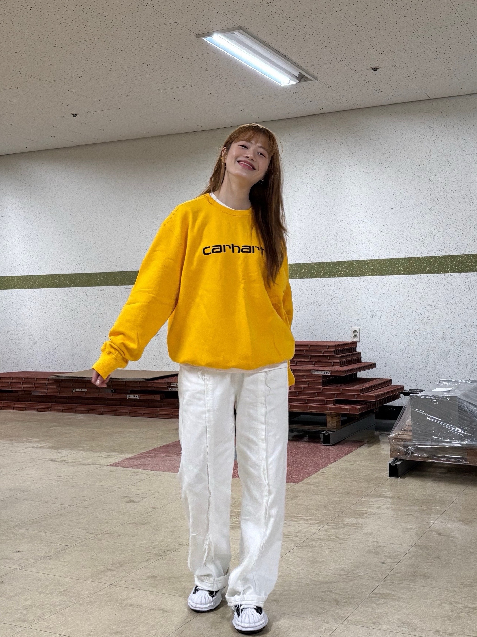 Maison Mihara Yasuhiro Blakey OG Sole Canvas Low-top Sneakers Black White, Human Made Acrylic Heart Keyring Yellow 착용 스타일 - 5