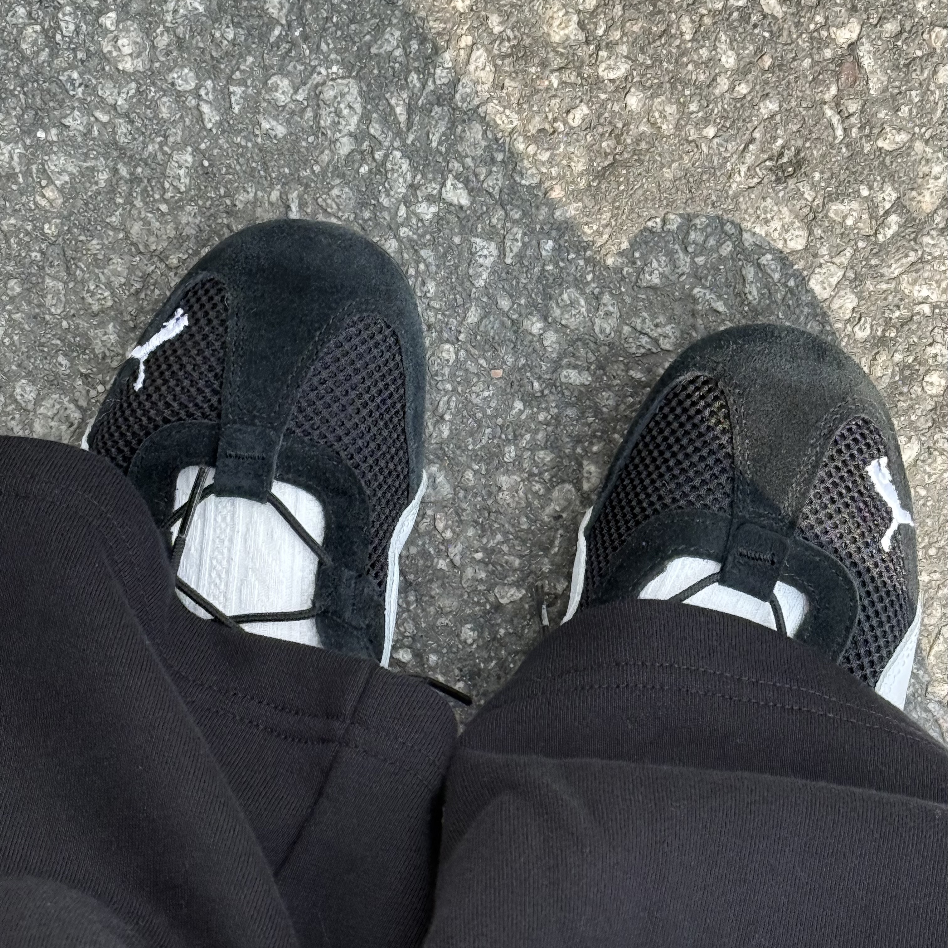 (W) Puma Speedcat Go Puma Black Puma White 착용 스타일