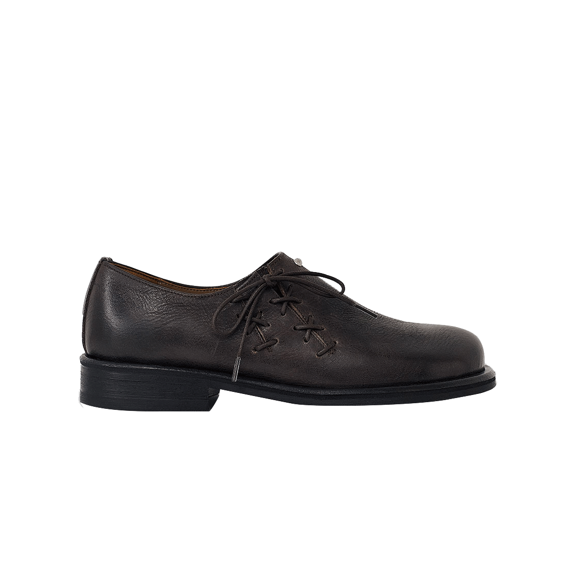 [6% 적립] 네거티브쓰리 오블리크 더비 슈즈 다크브라운([6% 적립] NegativeThree Oblique Derby Shoe Dark Brown)