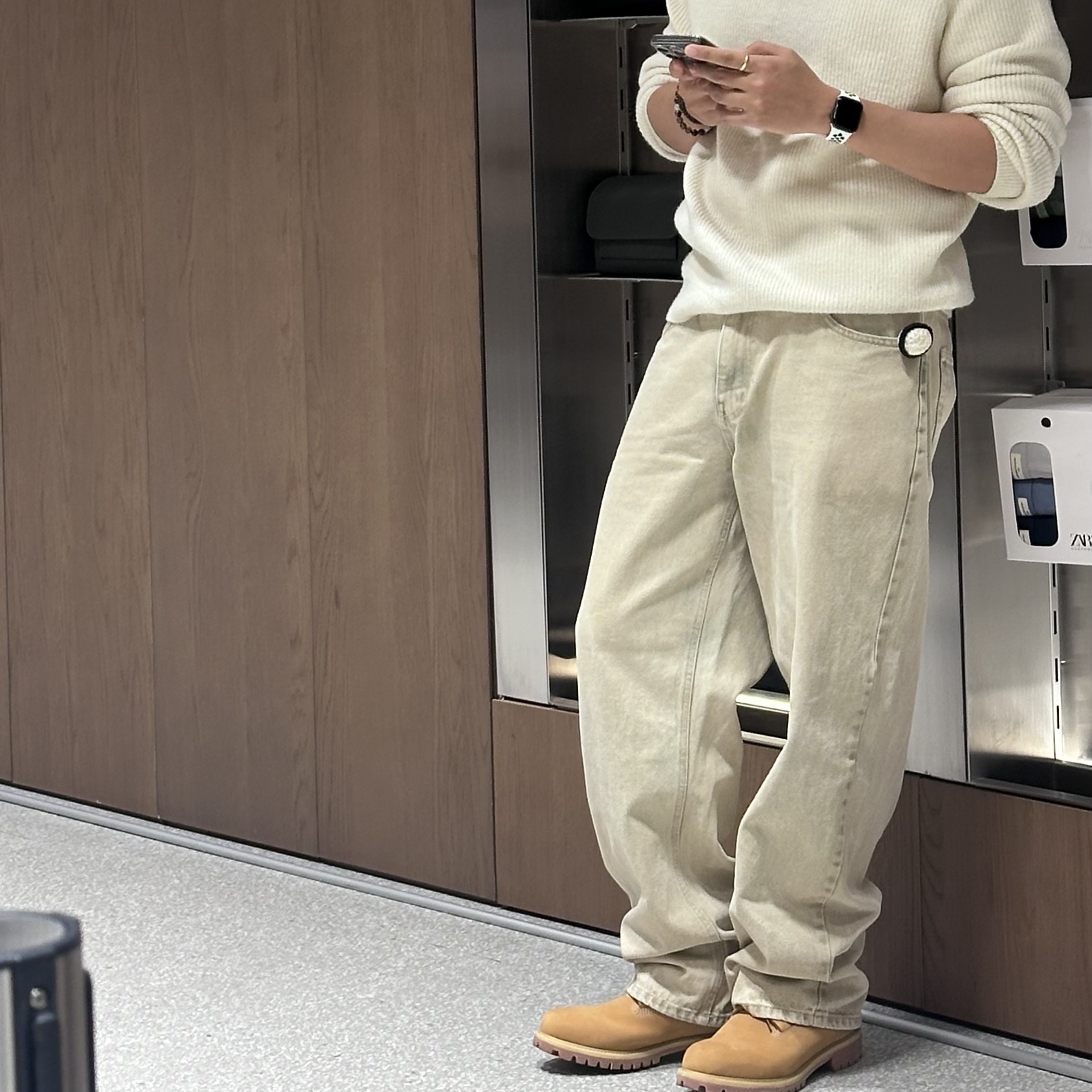 Timberland Premium 6 inch Waterproof Boot Wheat Nubuck - Wide 착용 스타일
