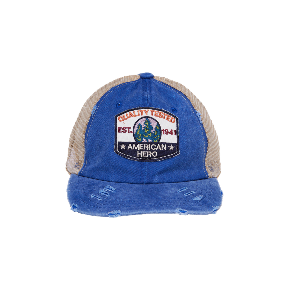 GT25SS19 BR The Greatest Mesh Distressed Ballcap Brown