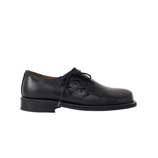 NT3BESSLU002BK NegativeThree Oblique Derby Shoe Black