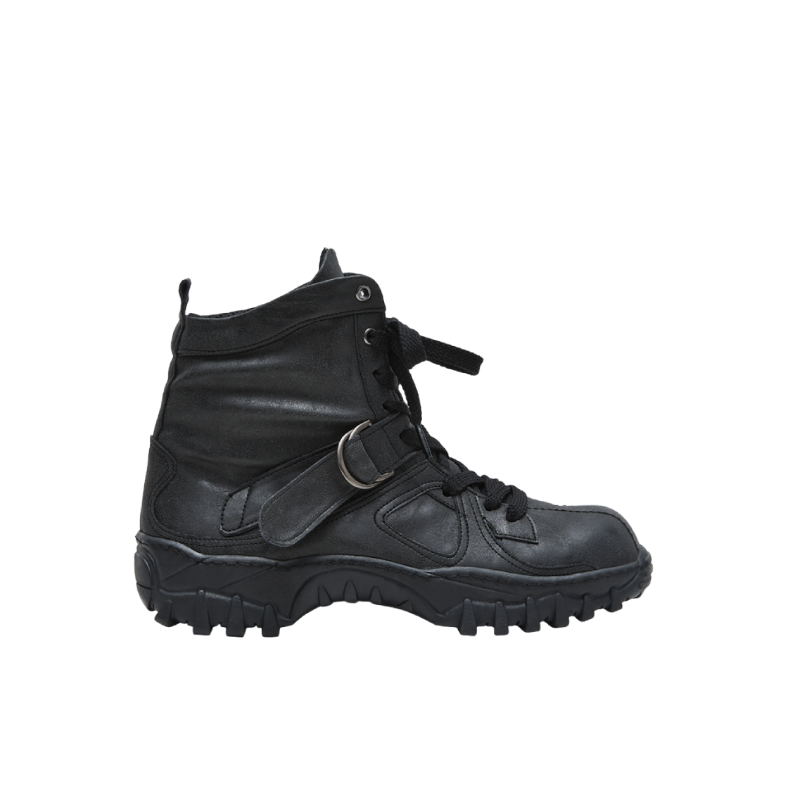 NT31037BK NegativeThree Engineered Boots Sneakers Black - 대표 이미지 #1