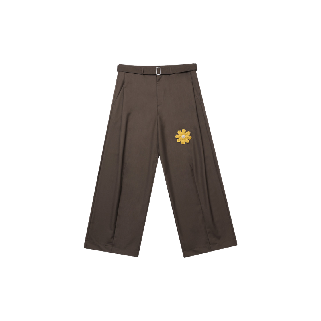 GT25SS11 BR The Greatest Floral Slacks Brown