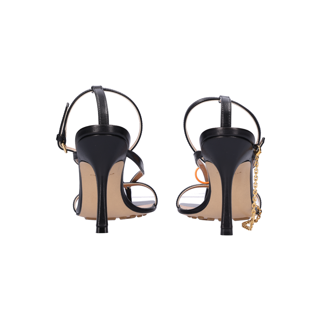 708893 Bottega Veneta Stretch Strap Sandals Black 36 - #3