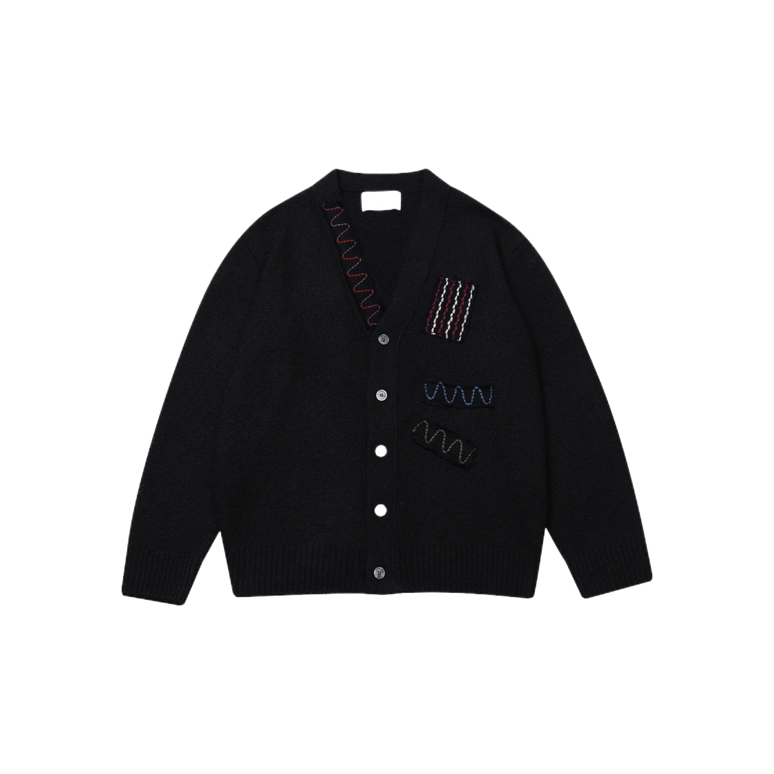 더그레이티스트 패치워크 니트 가디건 블랙(The Greatest Patchwork Knit Cardigan Black)