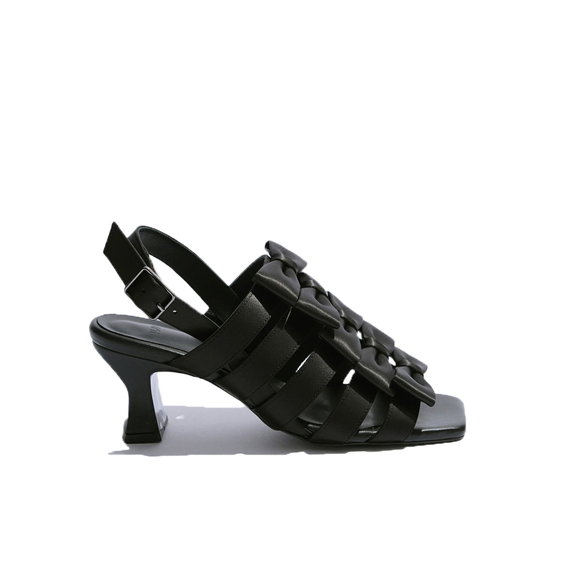 유지 리본 슬링백 6cm 슈즈 블랙(YUJI Ribbon Slingback 6cm Shoes Black)