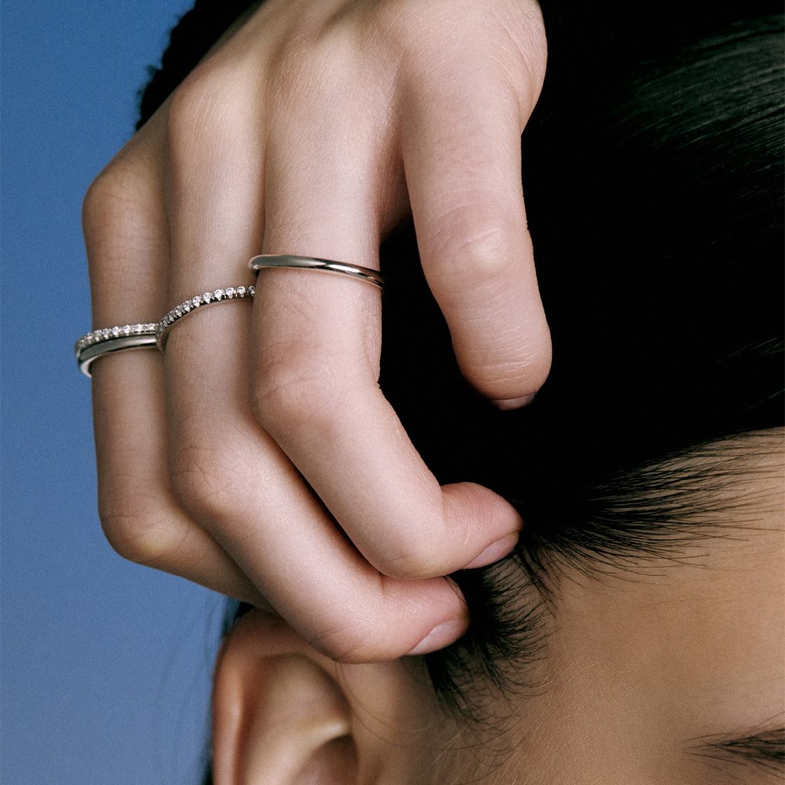 넘버링 #3400 심플 스택커블 링(NUMBERING #3400 Simple Stackable Ring) - 3