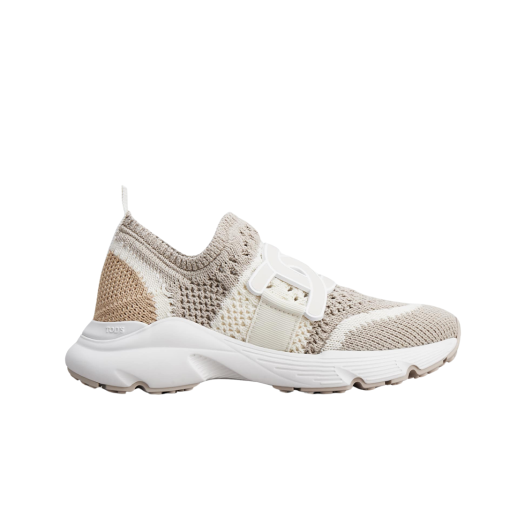 (W) Tod's Kate Slip-On Sneakers in Fabric Beige Off White