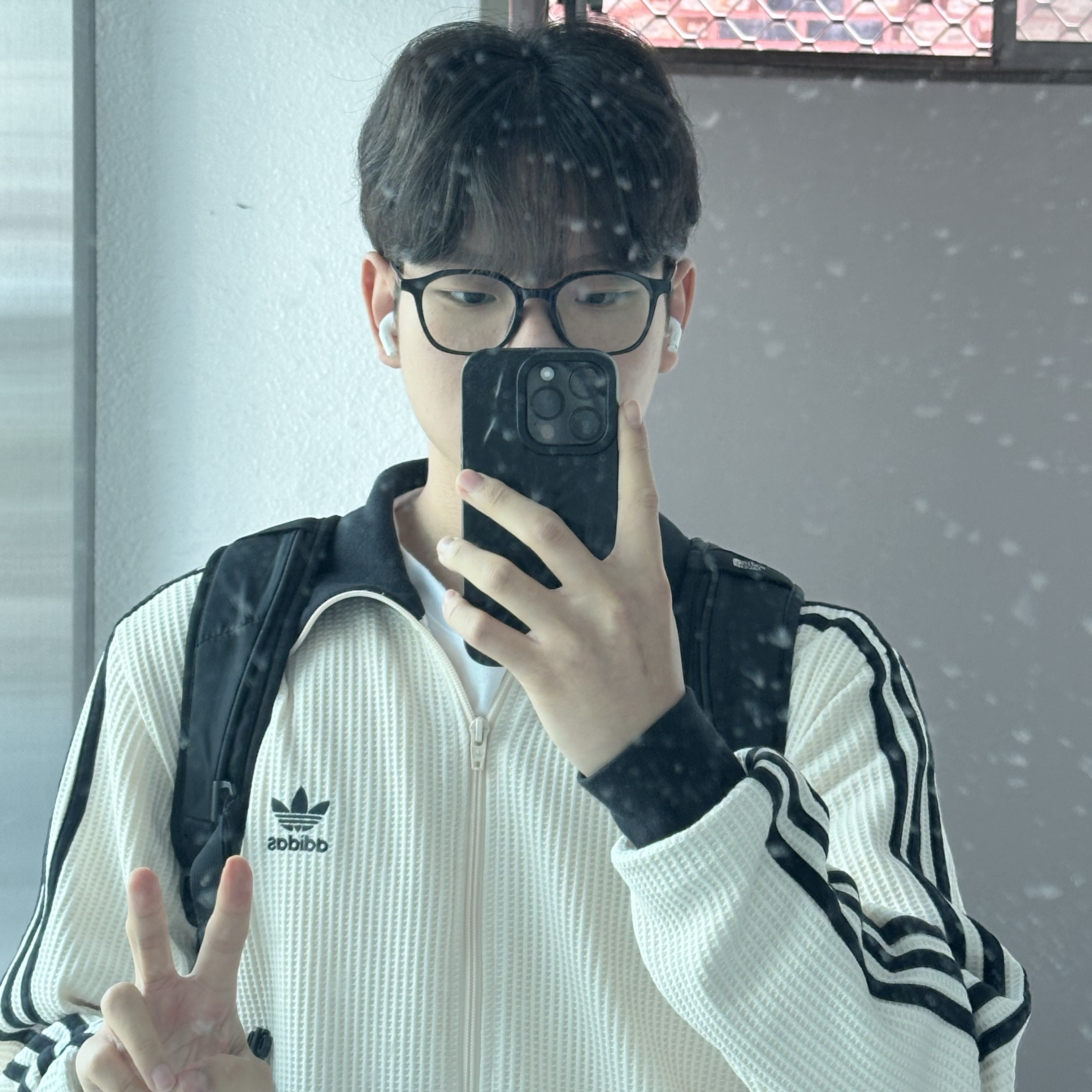 Adidas Waffle Beckenbauer Track Top Wonder White - KR Sizing 착용 스타일