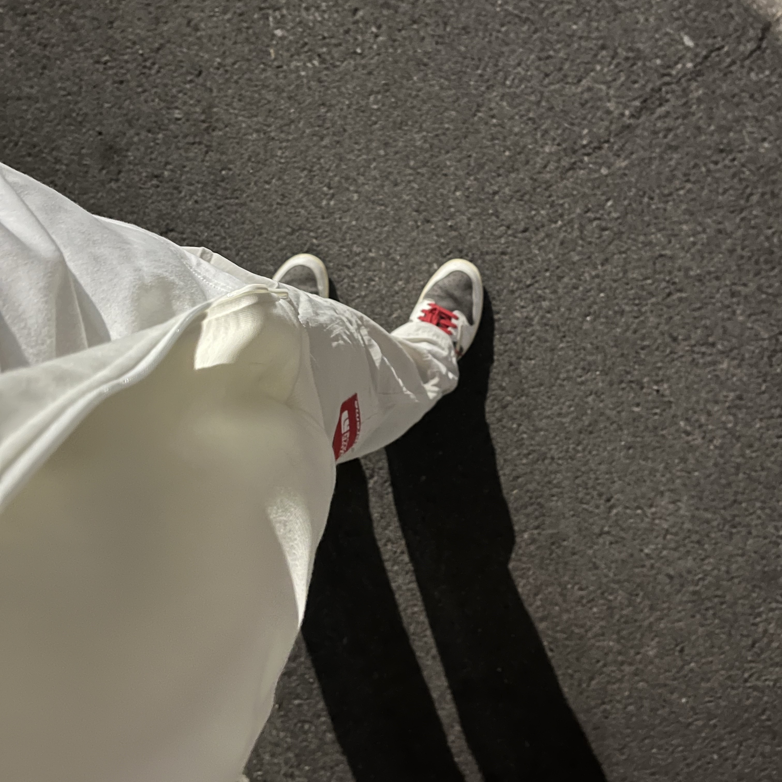 Jordan 1 x Travis Scott Retro Low OG SP Sail and Ridgerock, Supreme x The North Face Trekking Zip-Off Belted Pants Stone - 22SS 착용 스타일